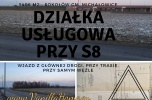 Działka usługi przy trasie S8 przy węźle Warszawa 5406m2