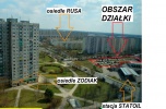 Działka w Poznaniu (Rataje) os. Rusa handel, usługi, biurowiec, salon