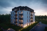 Działka zabudowana budynkiem z projektem pod apartamenty pod Krakowem w obszarze Natura 2000