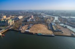 Plac z nabrzeżem w centrum Szczecina wynajmę 10 000 m² lub mniej. film