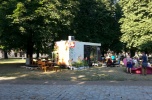 Przenośny pawilon, bez pozwolenia 45m2 ogródek
